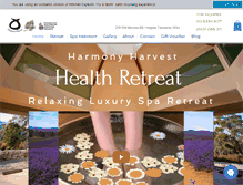 Tablet Screenshot of organicspa-retreat.com